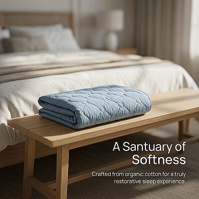 Envelope-style, 2-pcs, Heart-shaped Polyester Quilted Pillow Protector, Suitable for Home