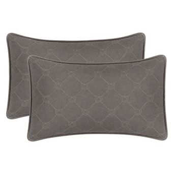 Envelope-style, 2-pcs, Heart-shaped Polyester Quilted Pillow Protector, Suitable for Home