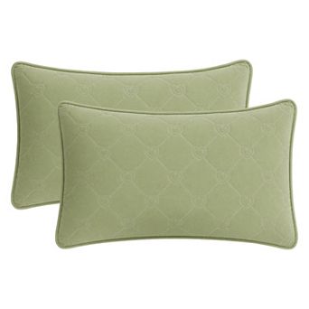 Envelope-style, 2-pcs, Heart-shaped Polyester Quilted Pillow Protector, Suitable for Home