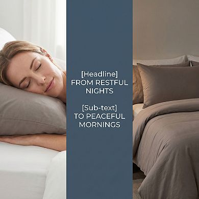 Pillow Protectors with Zipper Standard Size 2 Pack, Breathable Cotton Throw Pillow Covers