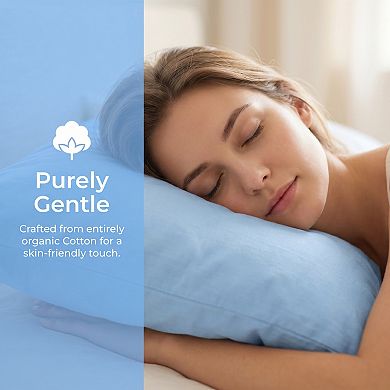 Standard-size Zippered Pillow Protector(2-pack), Waterproof Thin Polyester
