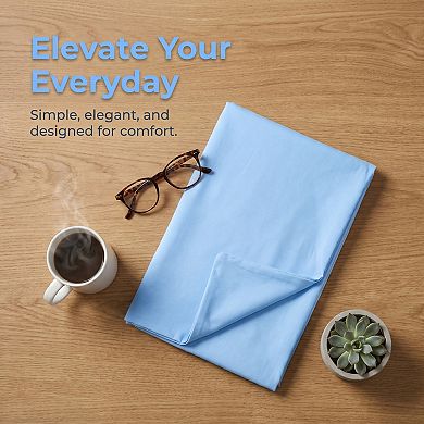 Standard-size Zippered Pillow Protector(2-pack), Waterproof Thin Polyester