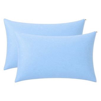 Standard-size Zippered Pillow Protector(2-pack), Waterproof Thin Polyester