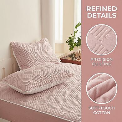 Pillow Protectors with Envelope Standard Size 2 Pcs, Hypoallergenic Cotton Throw Pillow Covers