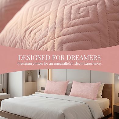 Standard-size Envelope-style Pillow Protector, 2-pack, Breathable, Hypoallergenic Polyester