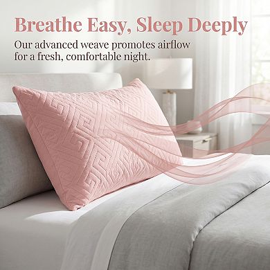 Standard-size Envelope-style Pillow Protector, 2-pack, Breathable, Hypoallergenic Polyester