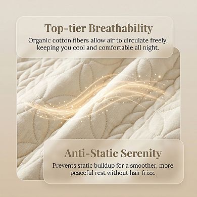 Pillow Protectors with Envelope Standard Size 2 Pcs, Quilted Cotton Throw Pillow Covers for Home
