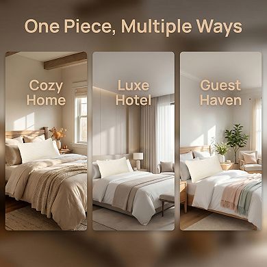 Envelope-style Pillow Protector, 2-pack Quilted Pillow Protector, Suitable for Home and Hotel Use