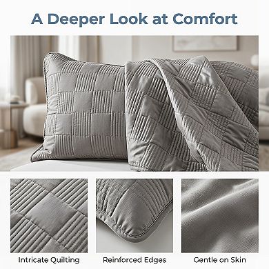 Envelope-style Pillow Protector,2-pack, Polyester Quilted Pillow Protector