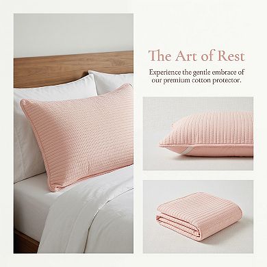 Envelope-style Pillow Protector, 1 Pack Polyester Quilted Pillow Protector