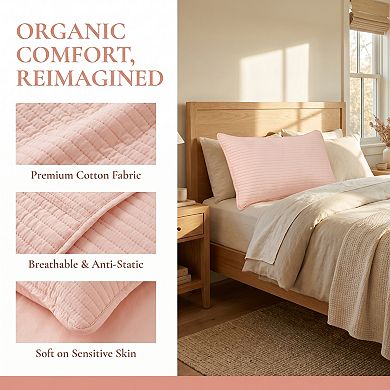 Envelope-style Pillow Protector, 1 Pack Polyester Quilted Pillow Protector