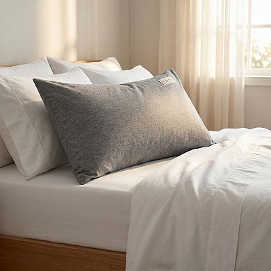 2 Pack Cotton Pillowcase, Colling Wrinkle Resistant Durable Pillow Cases Envelope Closure, Unisex