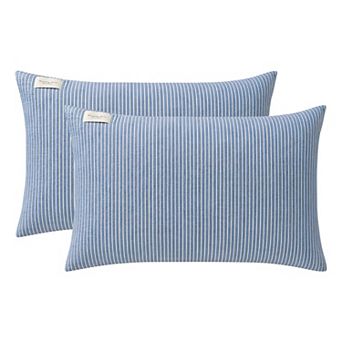 2 Pack Cotton Pillowcase, Colling Wrinkle Resistant Durable Pillow Cases Envelope Closure, Unisex