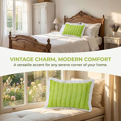 2 Pack Polyester Pillowcase Smooth Pillowcases Envelope Closure Wrinkle Resistant Durable Pillowcase