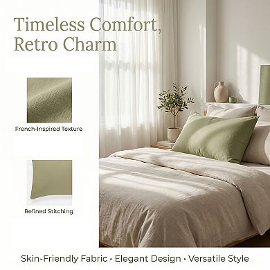 2 Pcs Cotton Pillowcase, Smooth Cooling Envelope Closure, Wrinkle Resistant Pillowcases