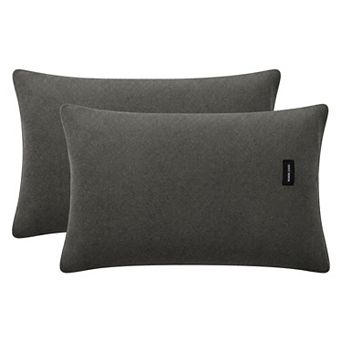2 Pack Fabric Pillowcase, Smooth Cooling Pillowcases Envelope Closure, Wrinkle Resistant