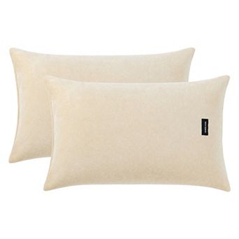 2 Pack Fabric Pillowcase, Smooth Cooling Pillowcases Envelope Closure, Wrinkle Resistant