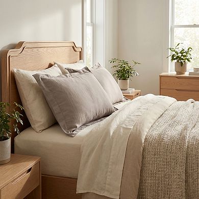 2 Pack Cotton Pillowcase, Smooth Comfortable Envelope Closure Wrinkle Resistant Durable Pillowcases