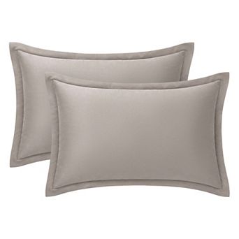 2 Pack Cotton Pillowcase, Smooth Comfortable Envelope Closure Wrinkle Resistant Durable Pillowcases