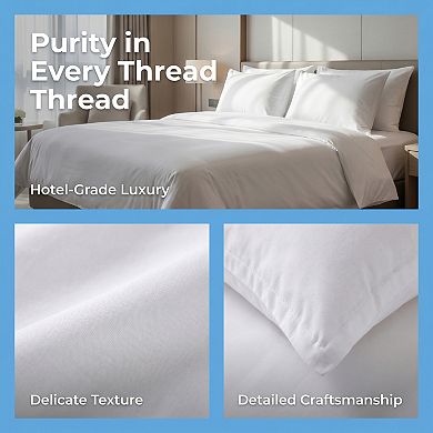 20"x26" 4-Pack Polyester Envelope Pillow Protectors, Breathable Hypoallergenic for Home & Hotel