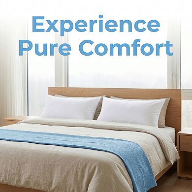 20"x26" 4-Pack Polyester Envelope Pillow Protectors, Breathable Hypoallergenic for Home & Hotel