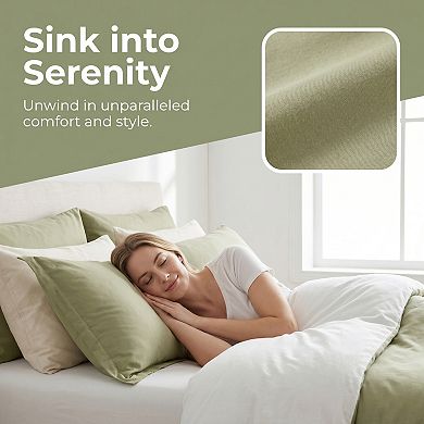 20"x59" 1-Piece Soft Cooling Cotton Body Pillowcase, Breathable & Wrinkle Resistant