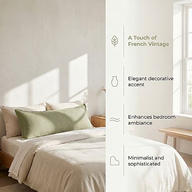 20x48 inch 1 Pcs Pillowcase, Soft Cooling Cotton, Wrinkle Resistant Durable Bedding Pillowcases