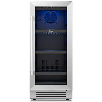 15 inch Beverage Refrigerator, 80 Cans Cooler Built-in/Freestanding for Home