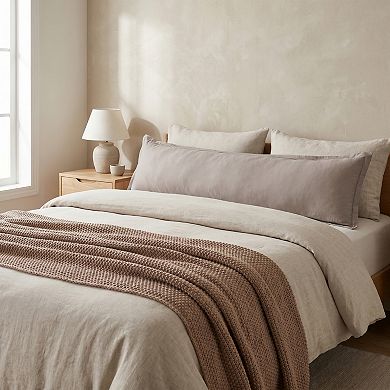 20"x72" 1-Piece Soft Cooling Cotton Body Pillowcase, Breathable & Wrinkle Resistant