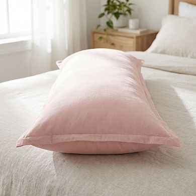 20"x72" 1-Piece Soft Cooling Cotton Body Pillowcase, Breathable & Wrinkle Resistant
