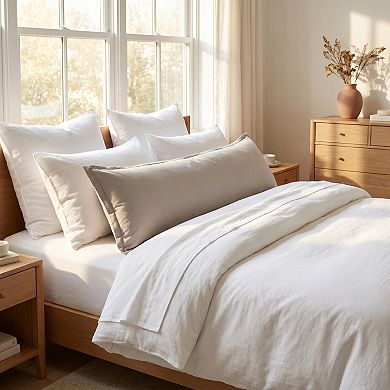 20"x72" 1-Piece Soft Cooling Cotton Body Pillowcase, Breathable & Wrinkle Resistant