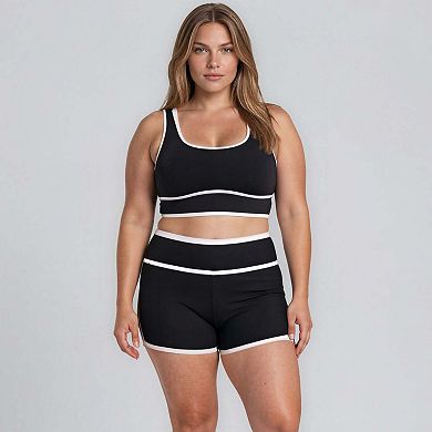 Women's Long Line SwimBra Two-Toned Collection
