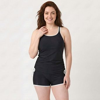 Women's Maya Tankini Swim Top With Removable Cups Two-Toned Collection
