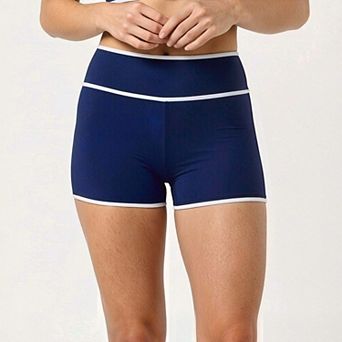 Women's High-Waisted Swim Shorts Two-Toned Collection