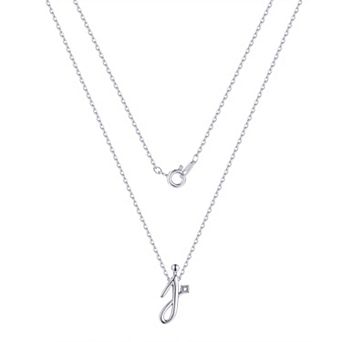 Forever Radiant Diamond Accent Inital Pendant Necklace