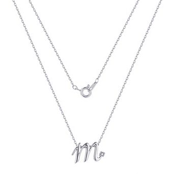 Forever Radiant Diamond Accent Inital Pendant Necklace