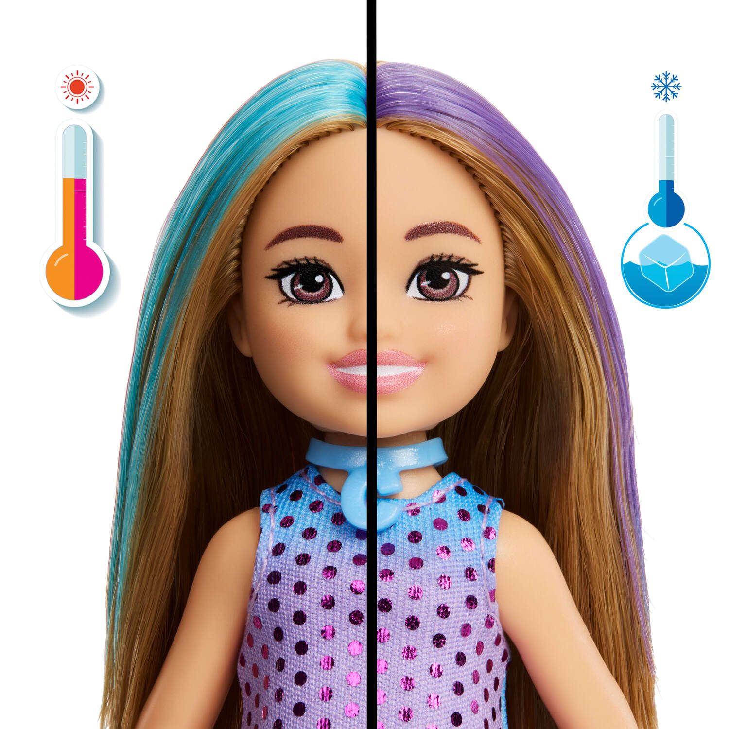Детская кукла Barbie Party Unboxed Glam Party Series Chelsea Doll & Accessories with Surprises - Styles May Vary — фото 4