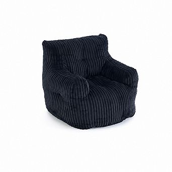 Heybly Corduroy Bean Bag Chair, Soft Fluffy Memory Foam Lazy Sofa for Adults Living Room Bedroom