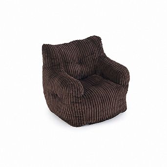 Heybly Corduroy Bean Bag Chair, Soft Fluffy Memory Foam Lazy Sofa for Adults Living Room Bedroom