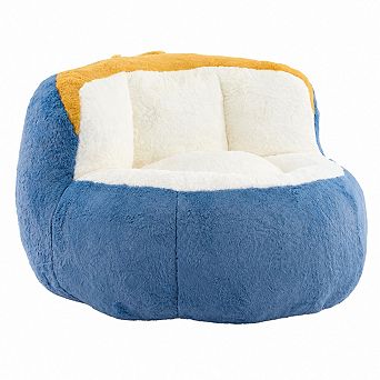 Heybly Oversized Bean Bag Chair with Shredded Foam Filling, No Assembly Required