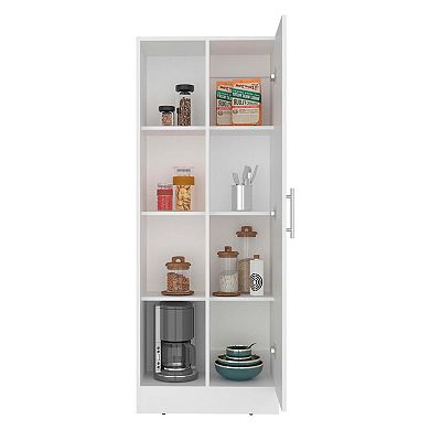 Flovilla Multistorage Cabinet with Shelves And Door for Storage, White