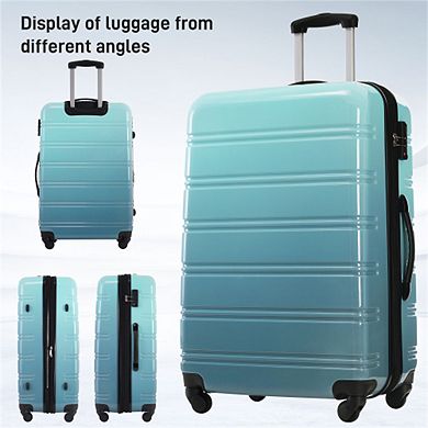 Hardshell Luggage Sets 3 Piece - 20"/24"/28" Gradient Expandable,Spinner Wheels,TSA Lock,Lightweight
