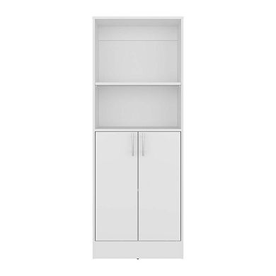 Griffin Multi-storage Cabinet with 5 Compartments, and 2 Doors, White
