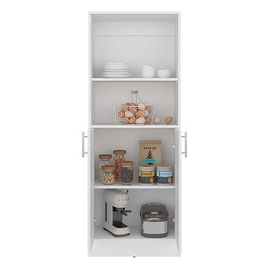 Griffin Multi-storage Cabinet with 5 Compartments, and 2 Doors, White