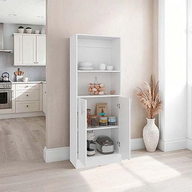 Griffin Multi-storage Cabinet with 5 Compartments, and 2 Doors, White