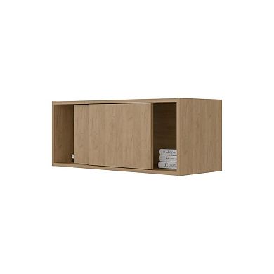Slana Wall Cabinet, 2 Sliding doors, 1 Shelf, Natural Oak