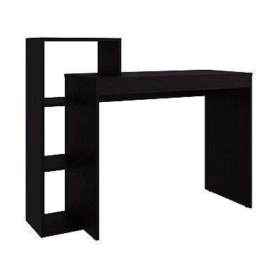 Venetie Desk, 3 Shelves, Black Wengue