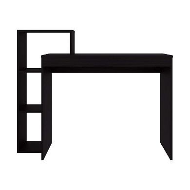Venetie Desk, 3 Shelves, Black Wengue