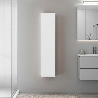 DEPOT E-SHOP Bigelow Wall Cabinet, 1 Door, 4 Shelves, White