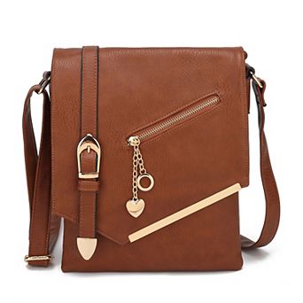 MKF Collection Jasmine Multi-Pocket Crossbody Bag